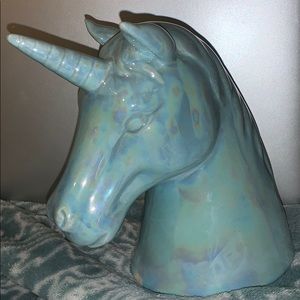 Glass unicorn decor